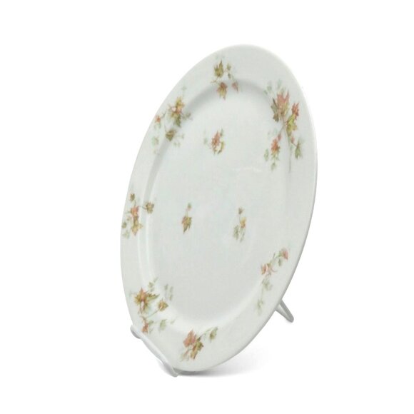HAVILAND Limoges France AUTUMN Leaf 12.5" Round Porcelain Plate France Vintage - Picture 3 of 10